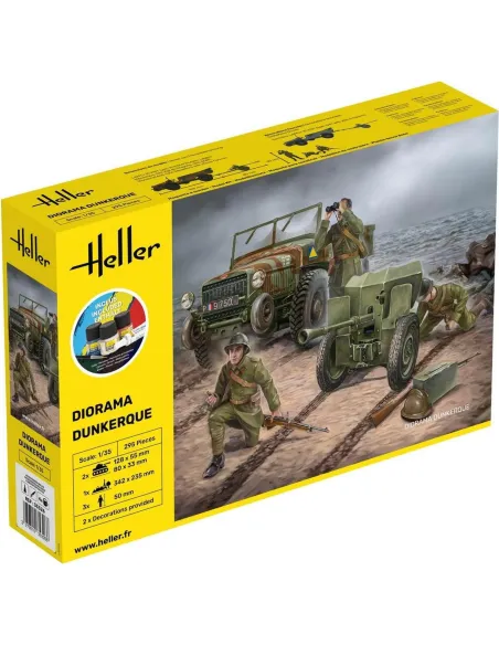 Maquette militaire Diorama Dunkerque 1:35 - Starter Kit - Heller 35326