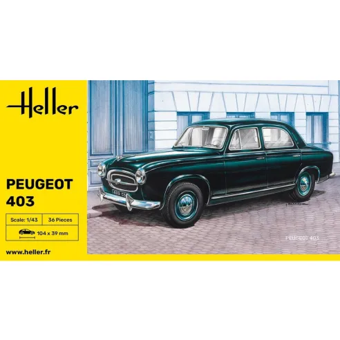 Maquette voiture Peugeot 403 1:43 - Heller 80161