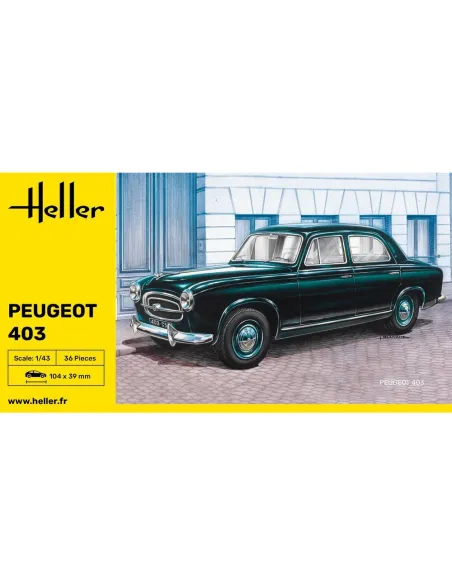 Maquette voiture Peugeot 403 1:43 - Heller 80161