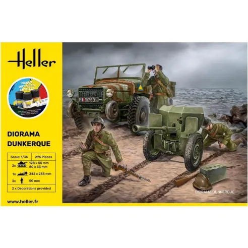 Maquette militaire Diorama Dunkerque 1:35 - Starter Kit - Heller 35326