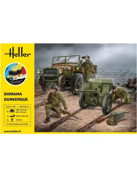 Maquette militaire Diorama Dunkerque 1:35 - Starter Kit - Heller 35326
