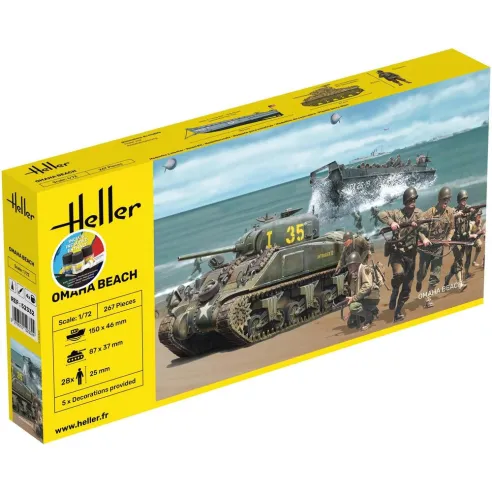 Maquette militaire Omaha Beach 1:72 - Starter Kit - Heller 52332