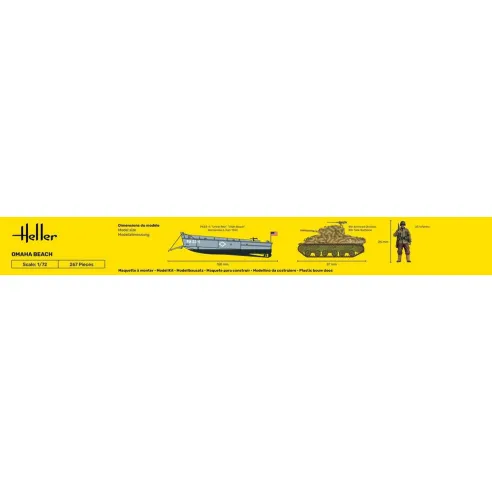 Maquette militaire Omaha Beach 1:72 - Starter Kit - Heller 52332