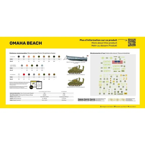 Maquette militaire Omaha Beach 1:72 - Starter Kit - Heller 52332