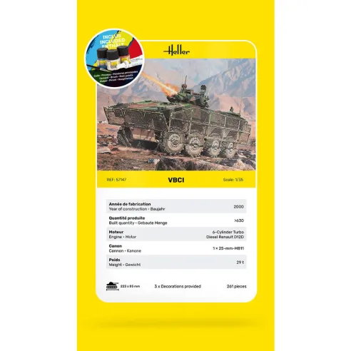 Maquette militaire Vbci 1/35 - Starter Kit - Heller 57147
