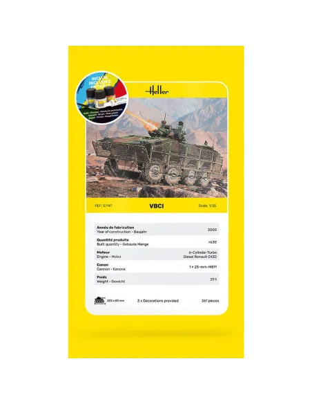 Maquette militaire Vbci 1/35 - Starter Kit - Heller 57147