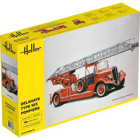 Maquette de voiture Delahaye Type 103 Pompiers 1/24 - Heller 80780