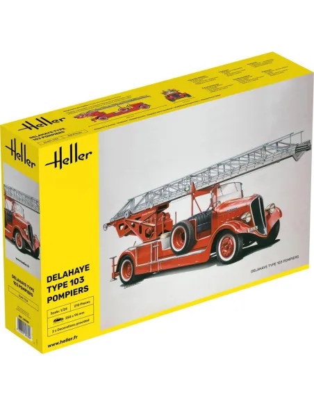 Maquette de voiture Delahaye Type 103 Pompiers 1/24 - Heller 80780