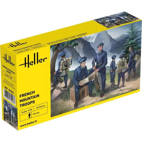 Maquette militaire French Mountain Troops 1:35 - Heller 81223