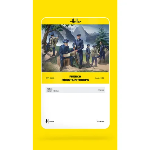 Maquette militaire French Mountain Troops 1:35 - Heller 81223