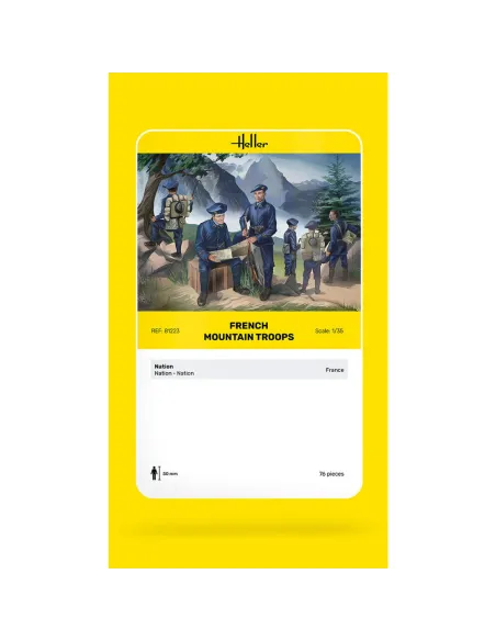 Maquette militaire French Mountain Troops 1:35 - Heller 81223