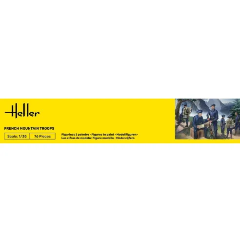 Maquette militaire French Mountain Troops 1:35 - Heller 81223