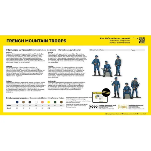 Maquette militaire French Mountain Troops 1:35 - Heller 81223