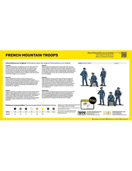 Maquette militaire French Mountain Troops 1:35 - Heller 81223