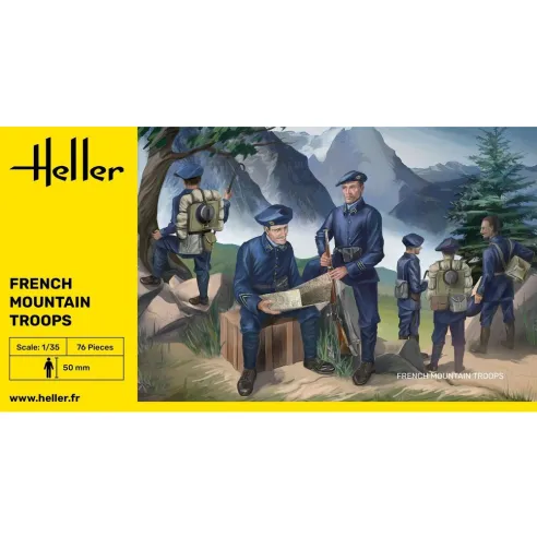 Maquette militaire French Mountain Troops 1:35 - Heller 81223