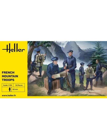 Maquette militaire French Mountain Troops 1:35 - Heller 81223
