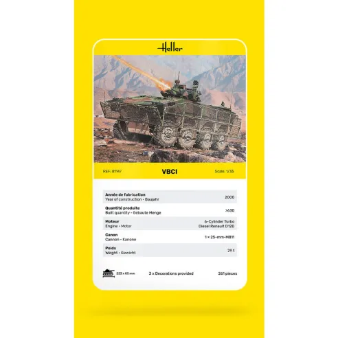 Maquette char Vbci 1:35 - Heller 81147