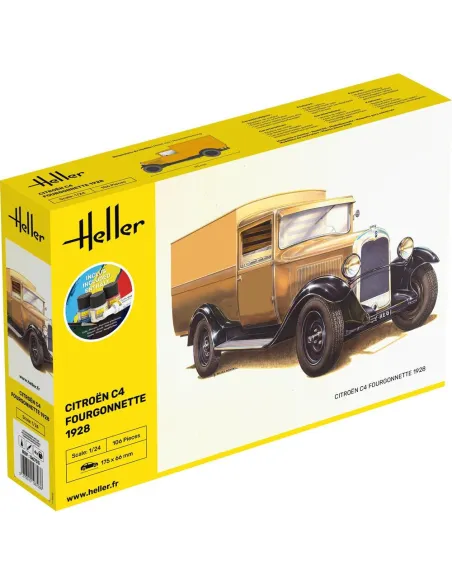 Maquette de voiture Citroen C4 Fourgonnette 1926 1:24 - Starter Kit - Heller 3279510567038
