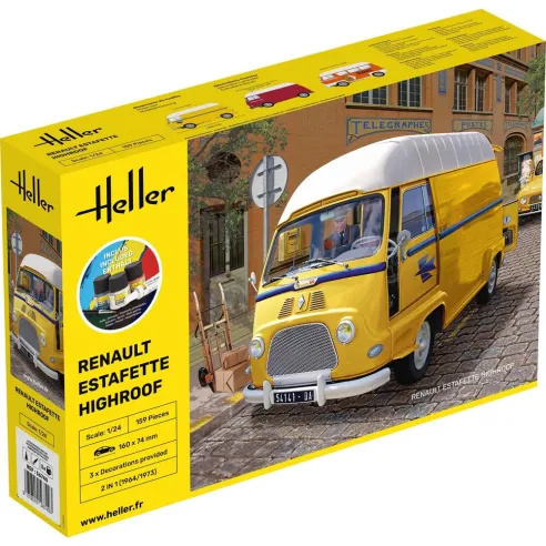 Maquette camion Estafette Highroof 1:24 - Starter Kit - Heller 56740