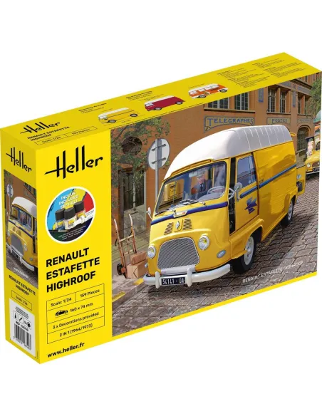 Maquette camion Estafette Highroof 1:24 - Starter Kit - Heller 56740