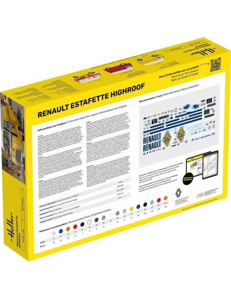 Maquette camion Estafette Highroof 1:24 - Starter Kit - Heller 56740