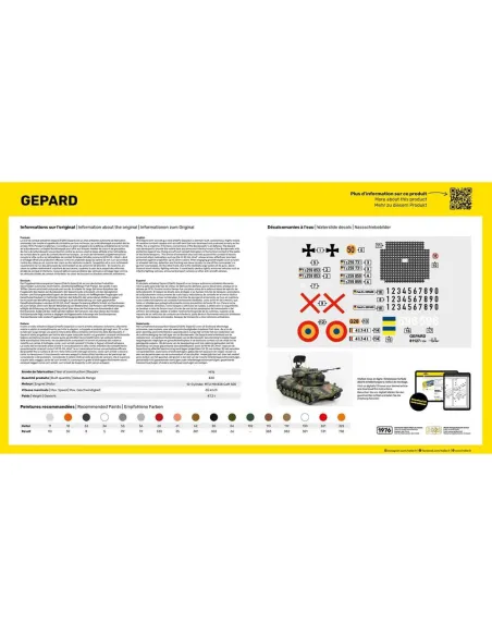 Maquette char Gepard 1:35 - Heller 81127