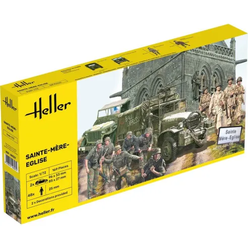 Maquettes véhicules militaires Sainte-Mère-Eglise 1:72 - Heller 50327