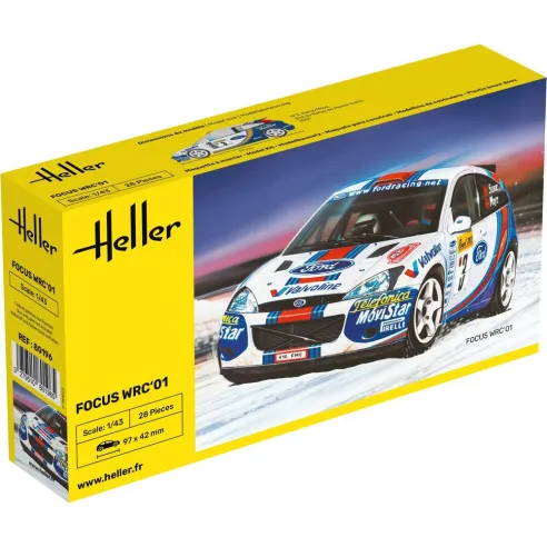 Maquette voiture Focus Wrc'01 1:43 - Heller 80196