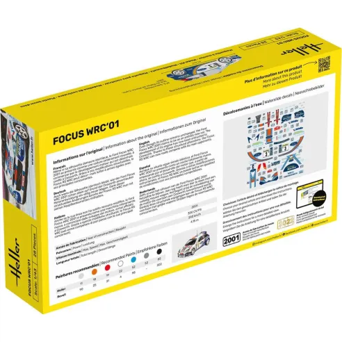 Maquette voiture Focus Wrc'01 1:43 - Heller 80196
