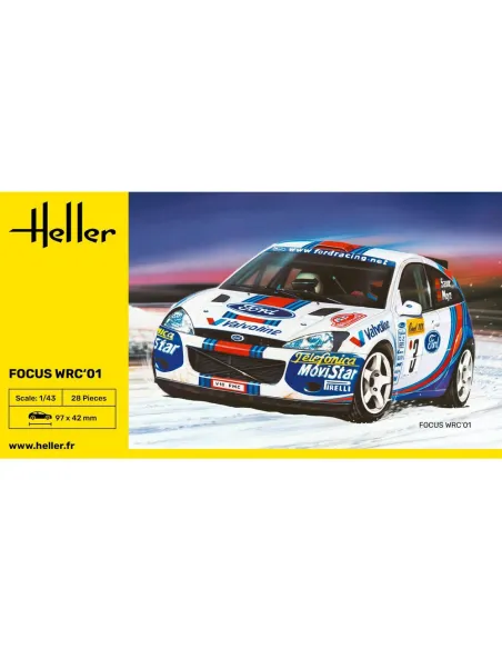 Maquette voiture Focus Wrc'01 1:43 - Heller 80196