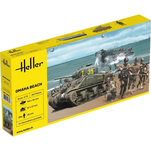 Maquettes et figurines militaires Omaha Beach 1:72 - Heller 50332