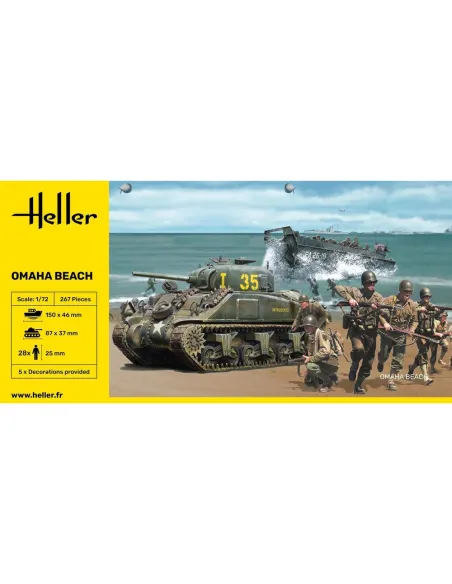 Maquettes et figurines militaires Omaha Beach 1:72 - Heller 50332