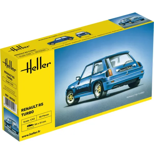 Maquette voiture Renault R5 Turbo 1:43 - Heller 80150