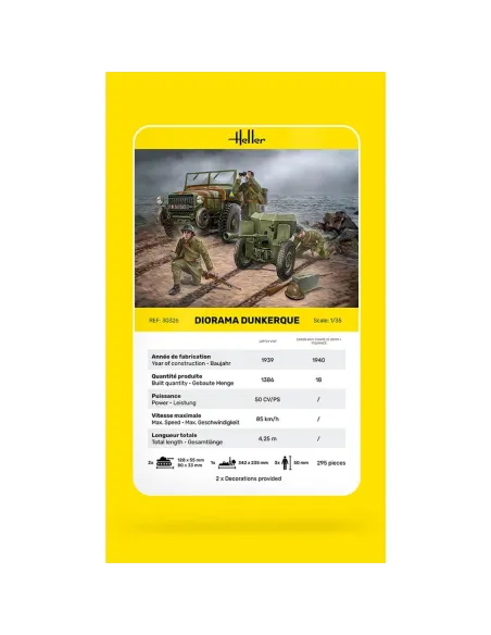 Maquette militaire Diorama Dunkerque 1:35 - Heller 30326