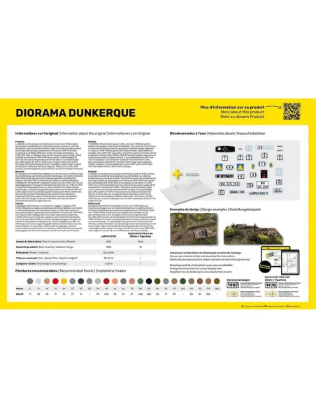 Maquette militaire Diorama Dunkerque 1:35 - Heller 30326