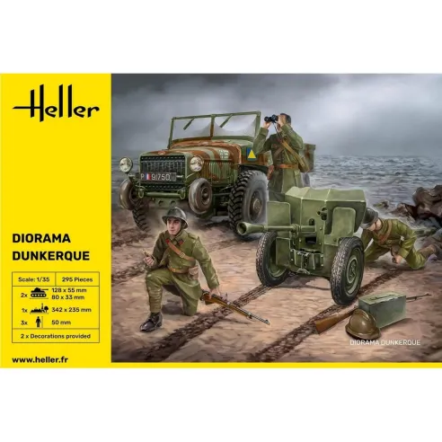 Maquette militaire Diorama Dunkerque 1:35 - Heller 30326