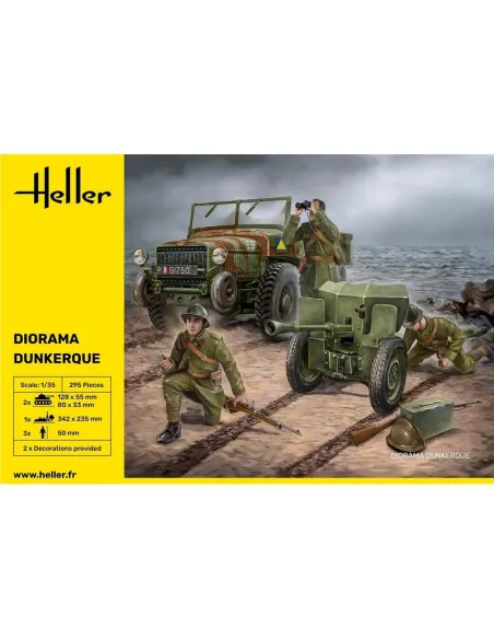 Maquette militaire Diorama Dunkerque 1:35 - Heller 30326