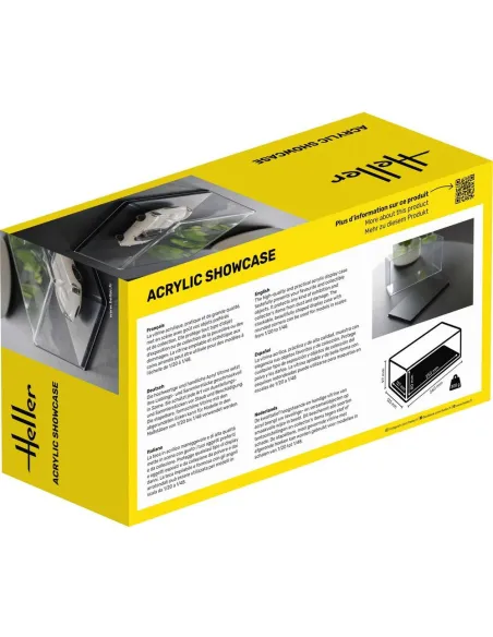 Présentoir vitrine pour maquette Acrylic Showcase, 252 x 127 x 80 mm - Heller 95201