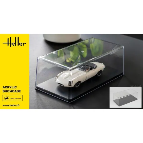 Présentoir vitrine pour maquette Acrylic Showcase, 252 x 127 x 80 mm - Heller 95201