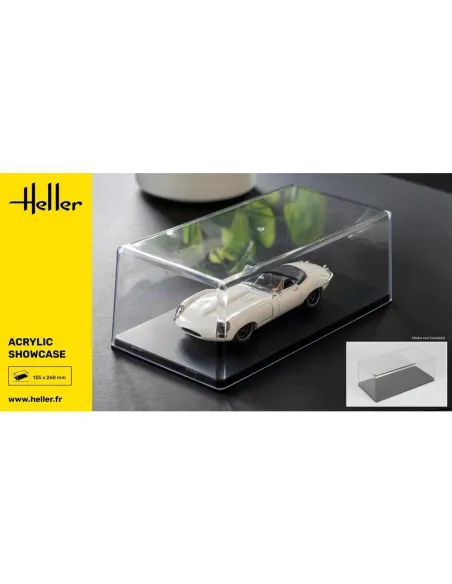 Présentoir vitrine pour maquette Acrylic Showcase, 252 x 127 x 80 mm - Heller 95201