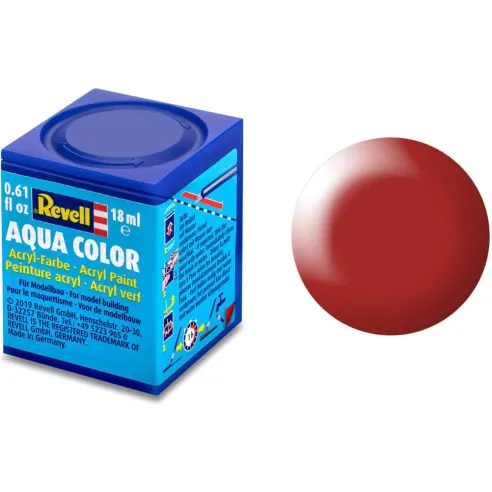 Peinture Acrylique Aqua Rouge Carmin Satiné - 18ml 330 - Revell 36330