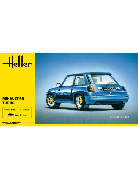 Maquette voiture Renault R5 Turbo 1:43 - Heller 80150