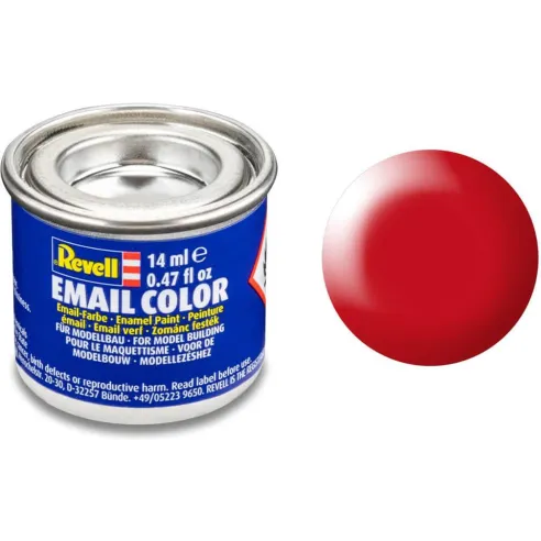 Peinture Enamel Rouge Fluo Satiné 332 14ml - Revell 32332