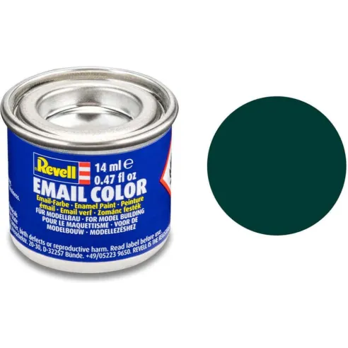 Peinture à maquette émail Enamel Noir-vert Mat 40 - Revell 32140