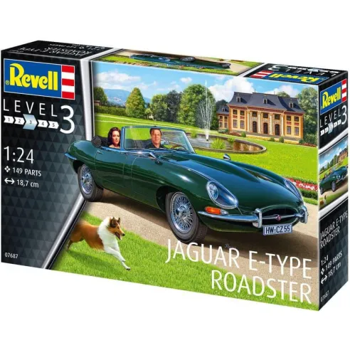 Maquette voiture : Jaguar E-Type Roadster - Revell 07687