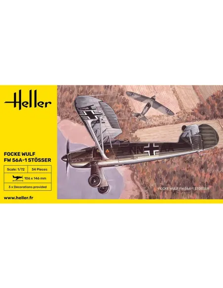 Maquette avion militaire Focke Wulf Stosser 1:72 - Heller 80238
