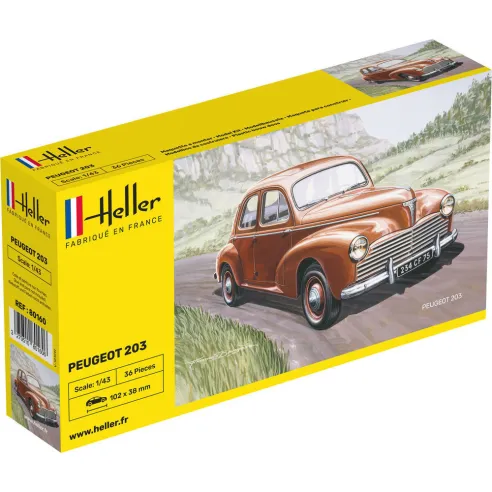 Maquette voiture Peugeot 203 1:43 - Heller 80160