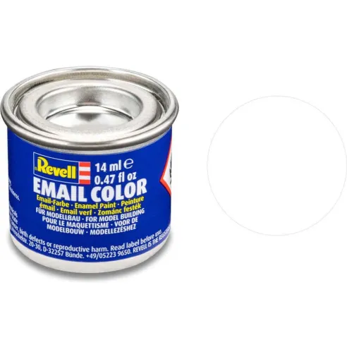 Peinture Enamel Blanc, Mat 5 14ml - Revell 32105