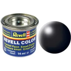 Peinture Enamel Noir Satiné 302 14ml - Revell 32302 2