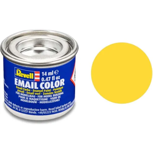 Peinture Enamel Jaune, Mat 15 14ml - Revell 32115